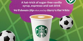 Starbucks and Harry Kane launch the Harry's Flat White campaign