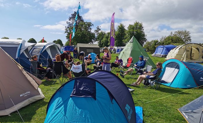 Powderham Castle - camping