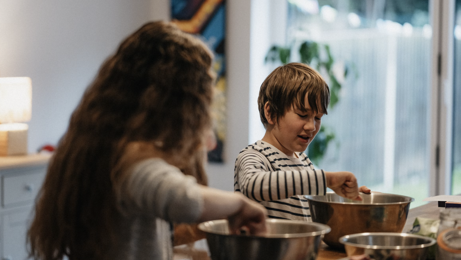 Children baking