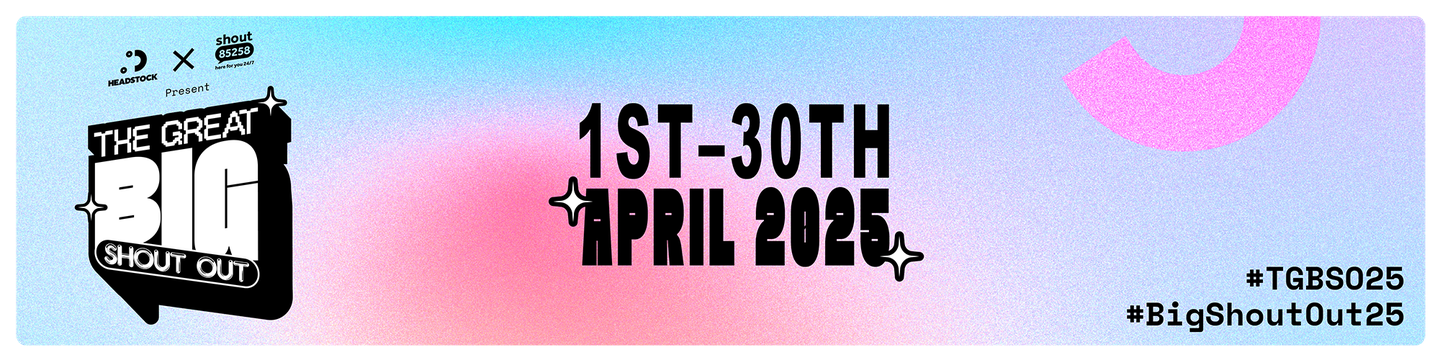 The Great Big Shout Out April 2025 header